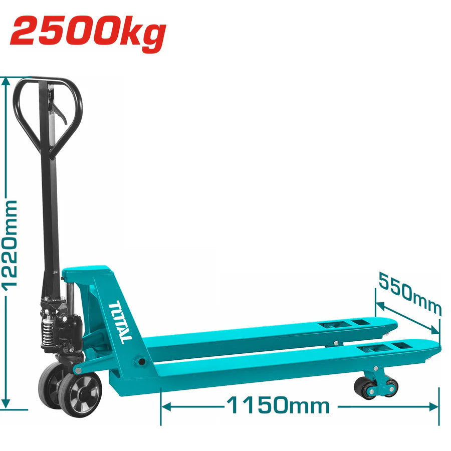 TOTAL THT301251 2500KG Hand Pallet Truck 550x1150mm Total